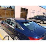 Fits 2008-2012 Honda Accord Carbon Trim Window Vent Visors & Rear Roof Spoiler - Image 2