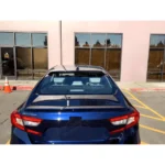 Fits 2008-2012 Honda Accord Carbon Trim Window Vent Visors & Rear Roof Spoiler - Image 8