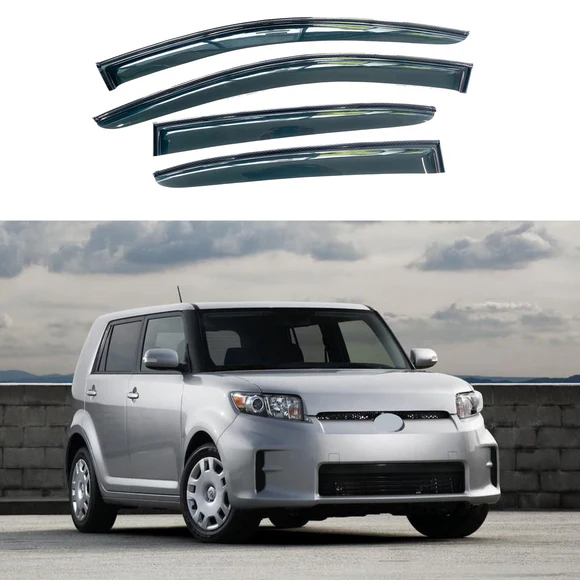 xb08-15oejdmcn.webp Fits Scion xB 2008-15 Carbon Fiber Print Window Visors Rain Guard Vent Deflector - Image 1