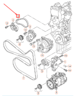Acc Drive Belt 03C145933A for Volkswagen Tiguan Polo Jetta Golf Audi A1 - Image 2