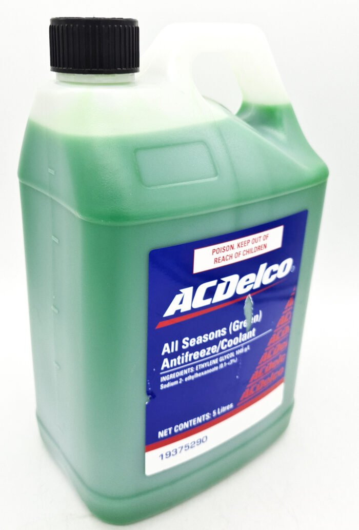 Coolant Anti Freeze All Seasons Green 5Ltr Acdelco 19375290 for GM Holden - Image 1